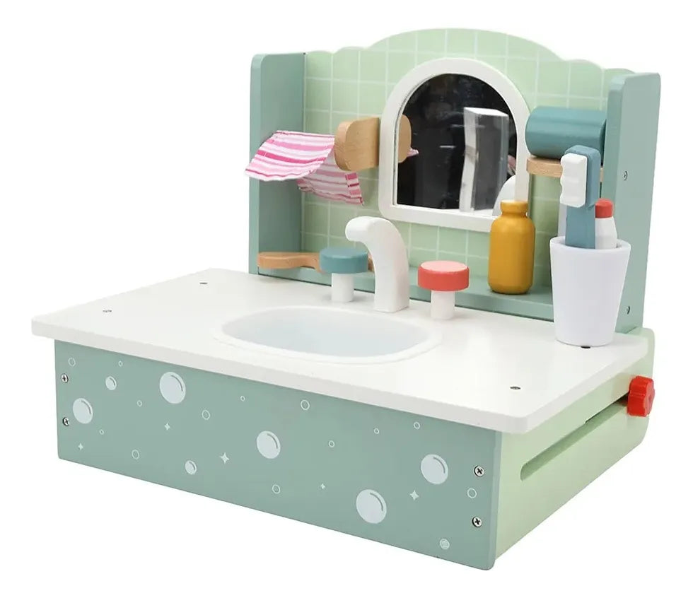Juguete Pileta Infantil Madera Lavabo Montessori