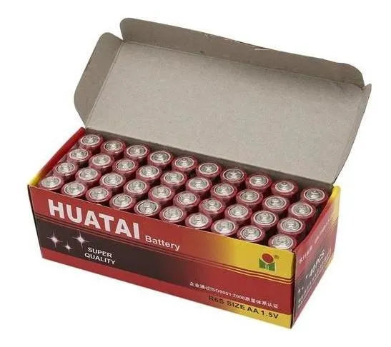 Caja 40 Pilas AA Huatai 1.5v Super Calidad