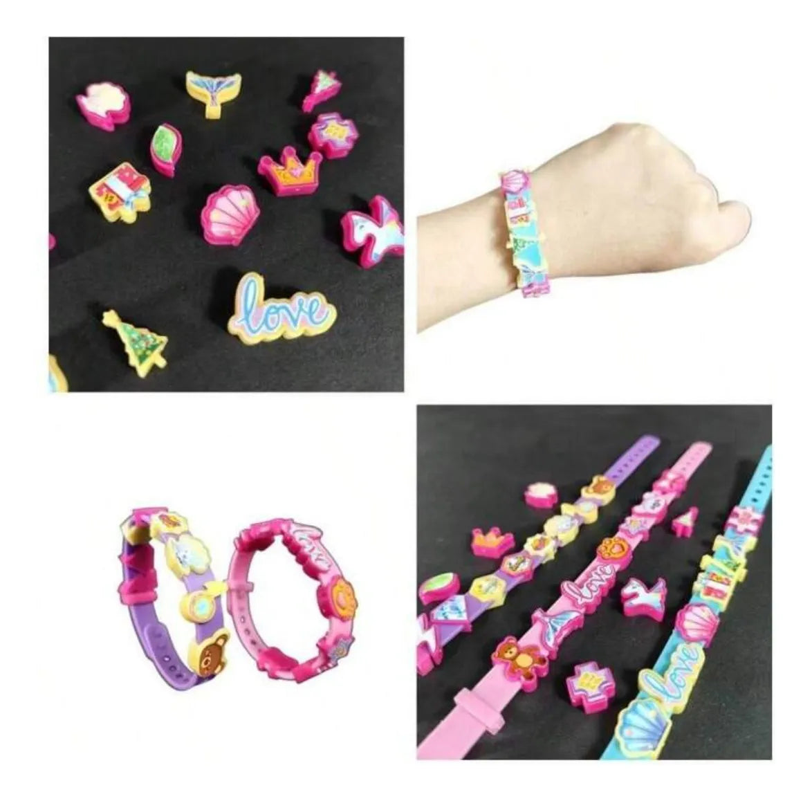Set Para Armar Pulseras Infantil Silicona