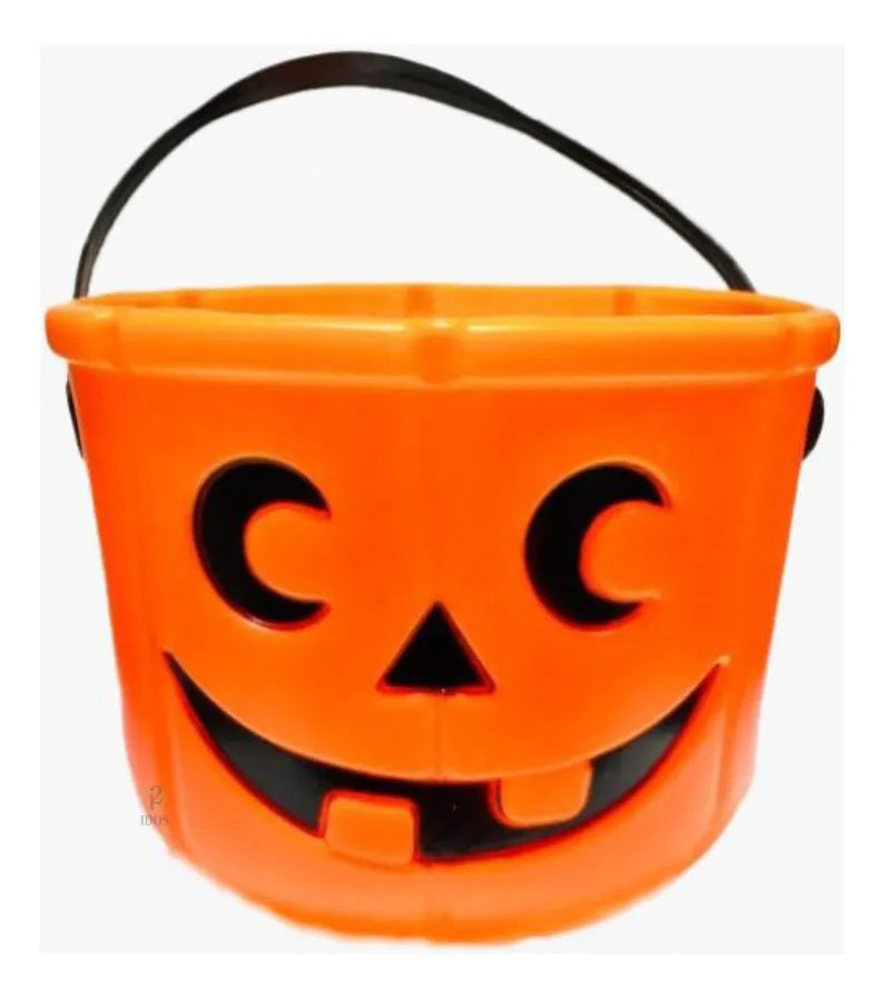 Balde De Calabaza Caramelera Halloween 18x14