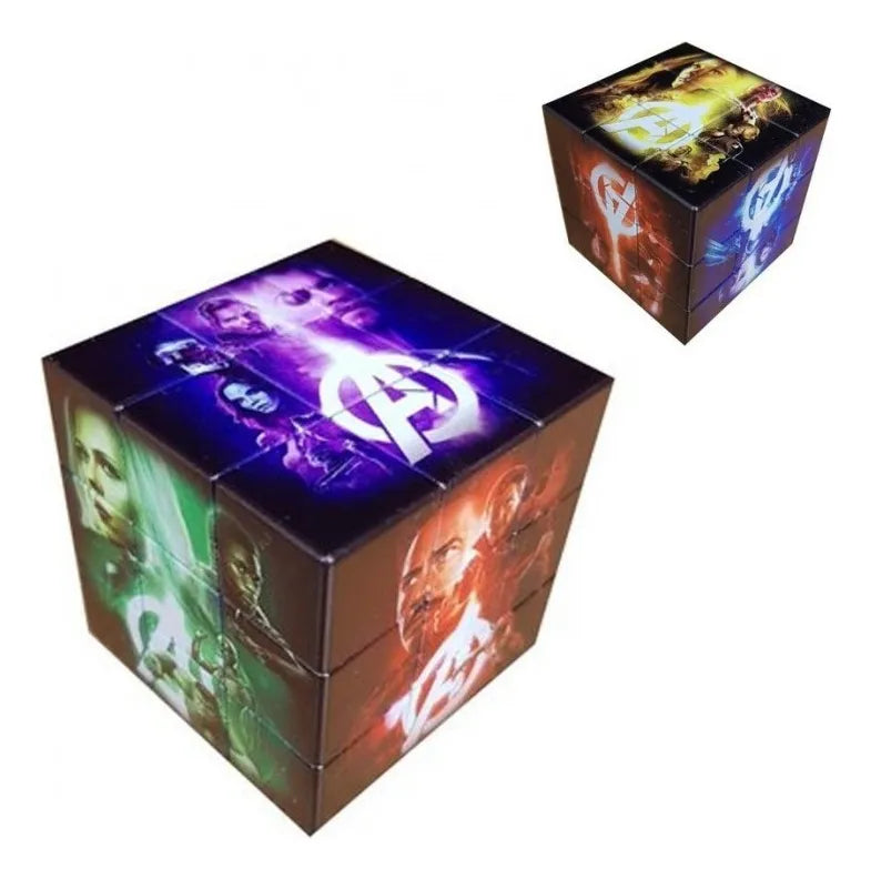 Cubo Rubik 3x3 Super Héroes Vengadores Pack X6