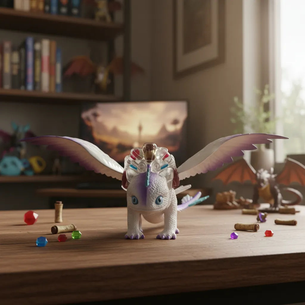 Muñeco Dragon Chimuelo Furia Luminosa Luz Y Sonido