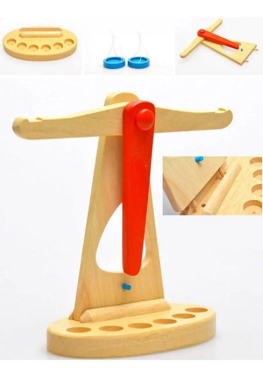 Juego De Balanza En Madera Montessori 24 X 17 Cm