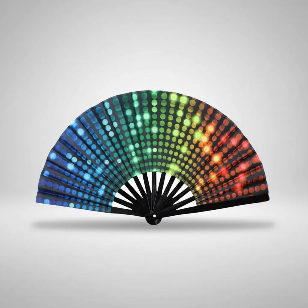 Abanico Multicolor Plegable Fiesta Cotillon Eventos