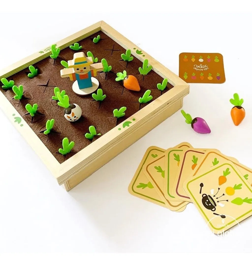 Juego De Memoria El Huerto En Madera