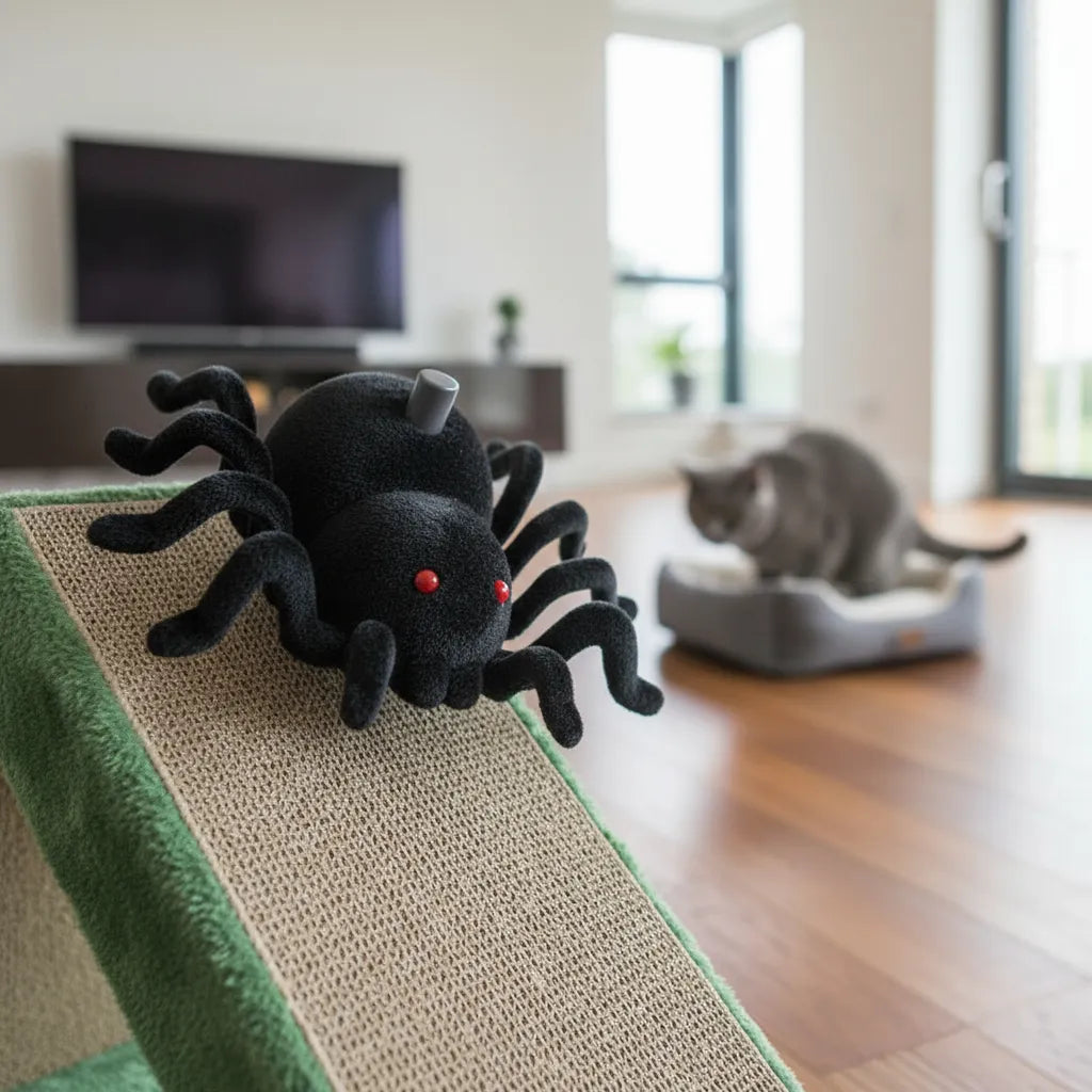 Juguete Araña De Terciopelo Con Movimiento