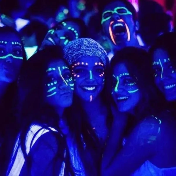 Pintura Facial Y Corporal Neon Pack X6 Unidades