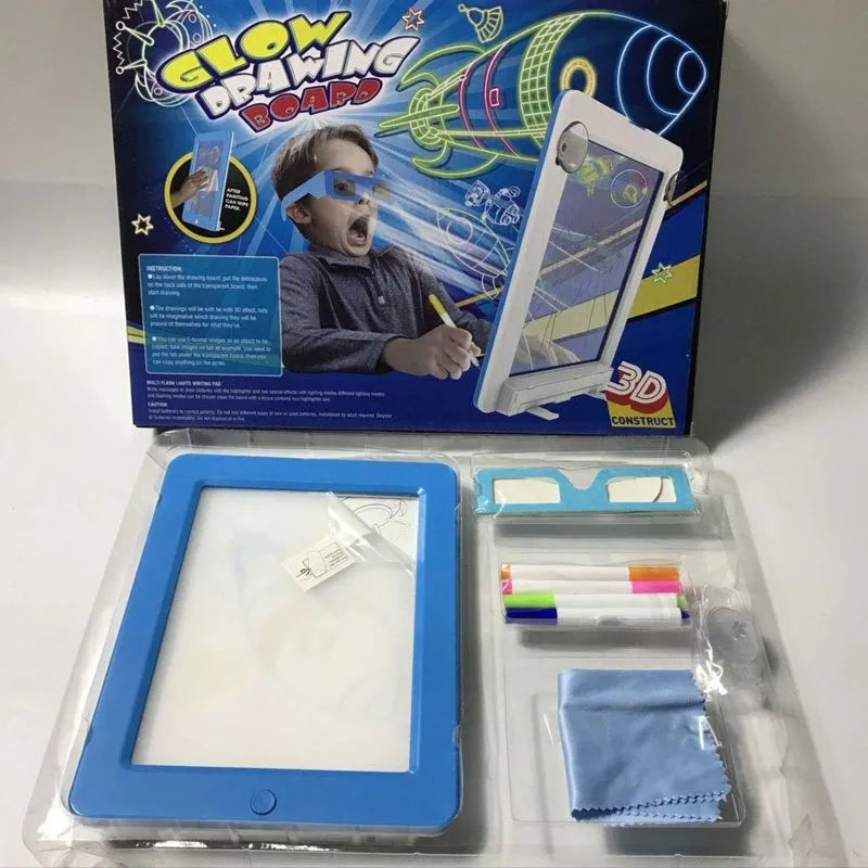 Pizarra Mágica 3d Lentes Lápices
