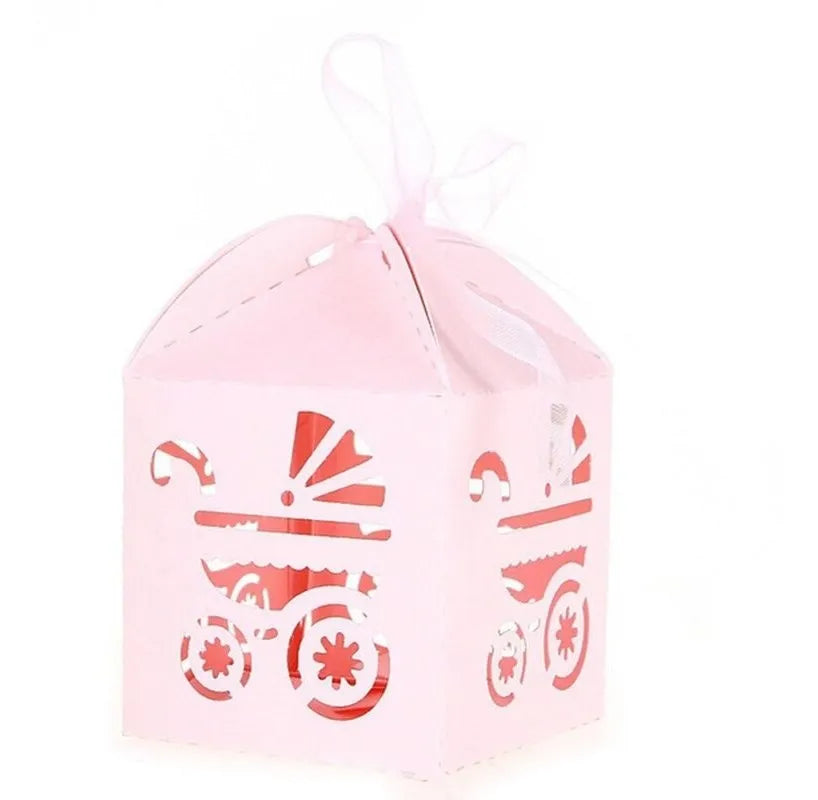 Souvenir Caja De Cartón Coche Packx12 Baby Shower