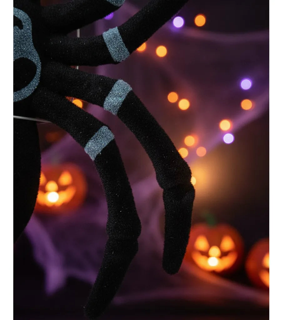 Set X 3 Araña De Felpa Decoracion Halloween