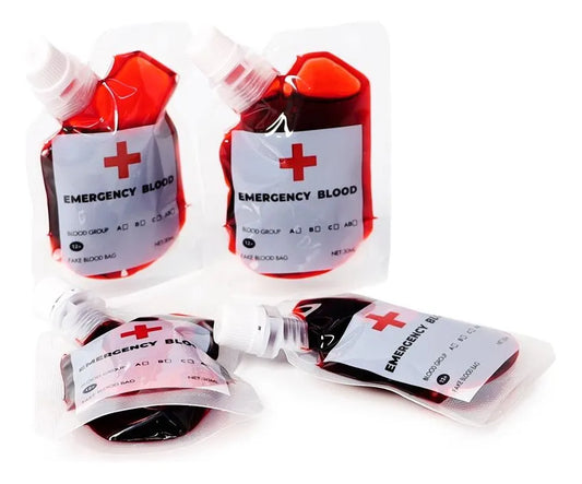 Sangre Falsa En Bolsa 30ml Decoracion Halloween