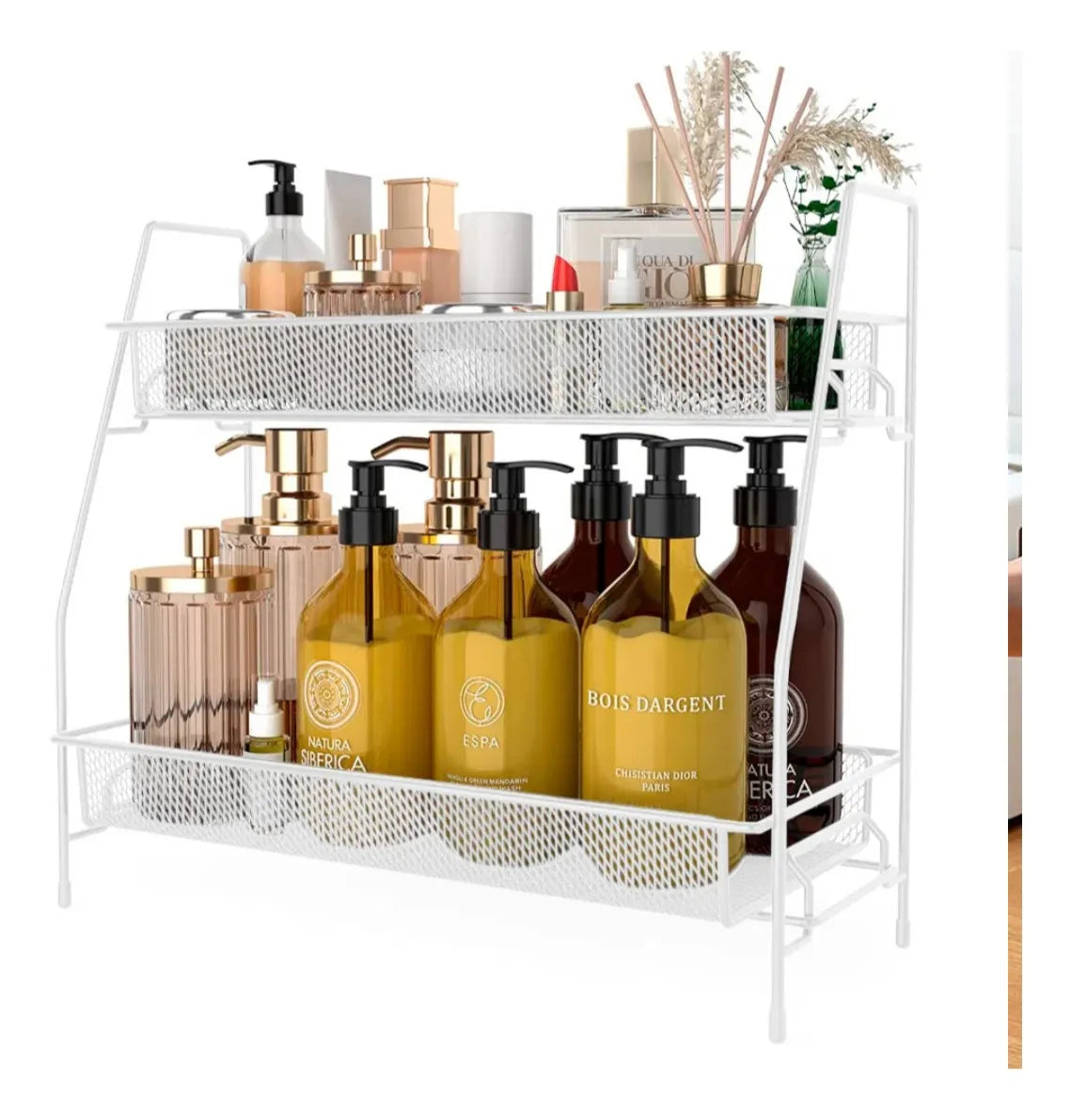 Organizador Estantería 2 Niveles Metal Cocina Baño