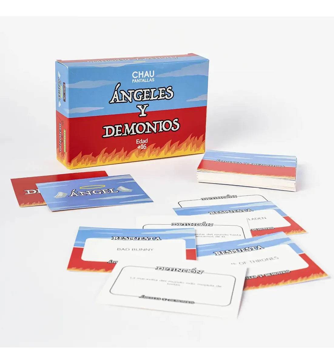 Juego Cartas Angeles Y Demonios Chau Pantallas