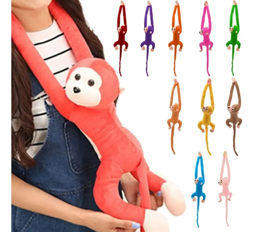 Peluche Mono Colgante Sonido 60cm Varios Colores