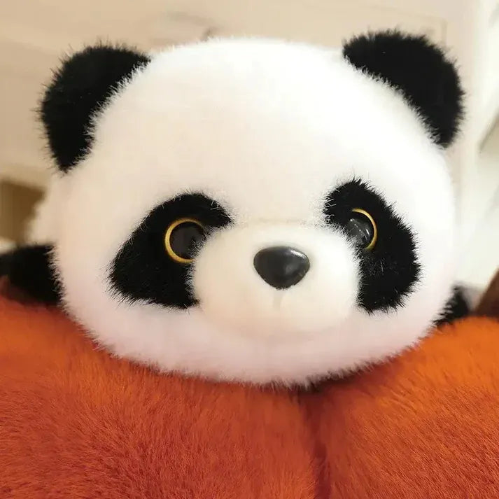 Peluche Magico 2 En 1 Panda Y Panda Rojo Reversible