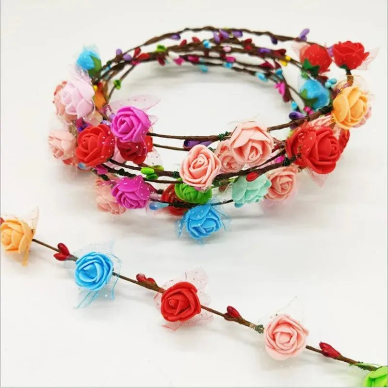 Corona Tiara De Flores Disfraz Complemento