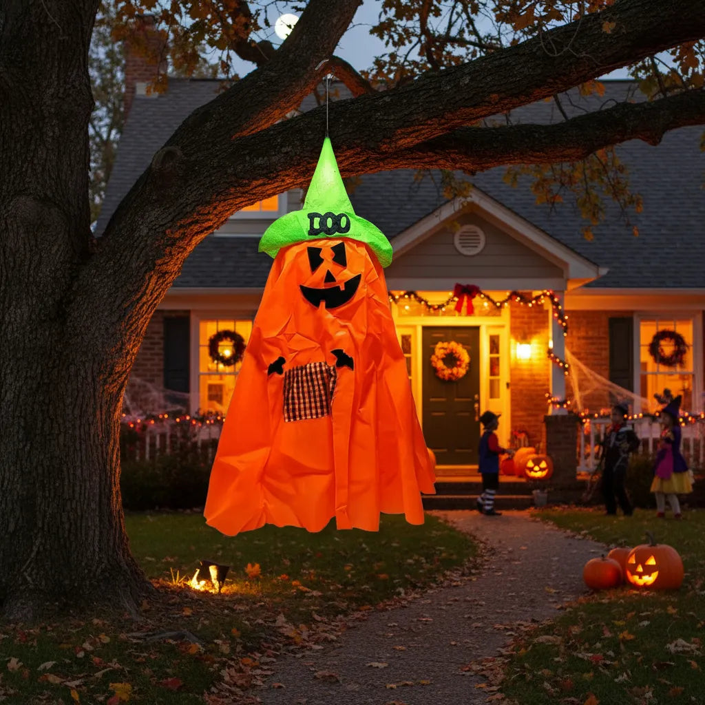 Decoracion Halloween Colgante Fantasma calabaza