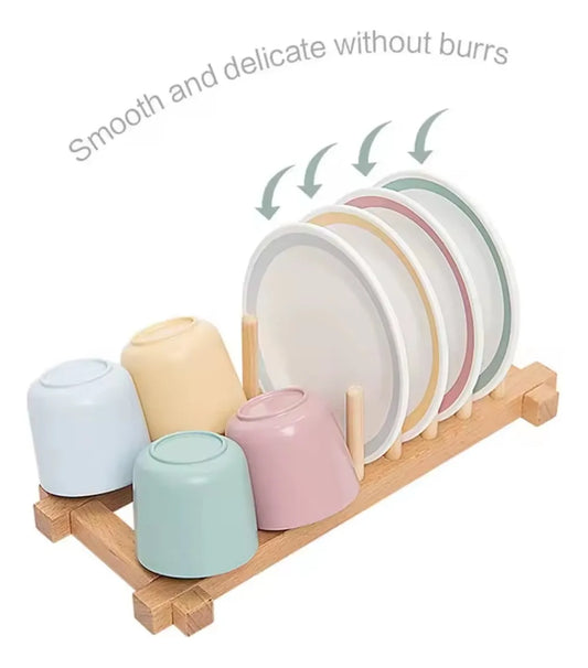 Set De Vajilla En Madera Montessori 27pcs