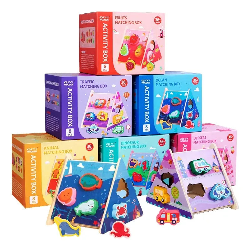 Juego De Encastre Triángulo Dinosaurio Montessori
