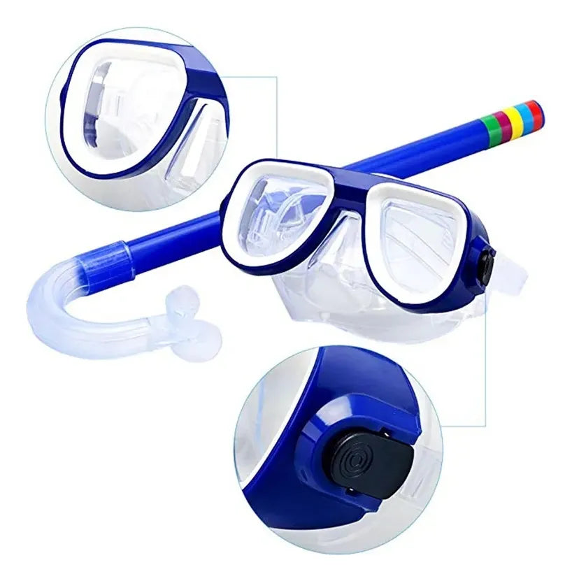 Set Snorkel Infantil 4 Colores Playa Piscina