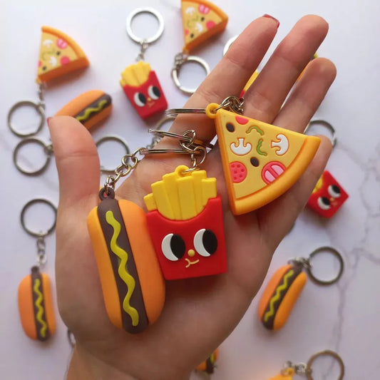 Llaveros De Comida Papa Pancho Hamburguesa X12