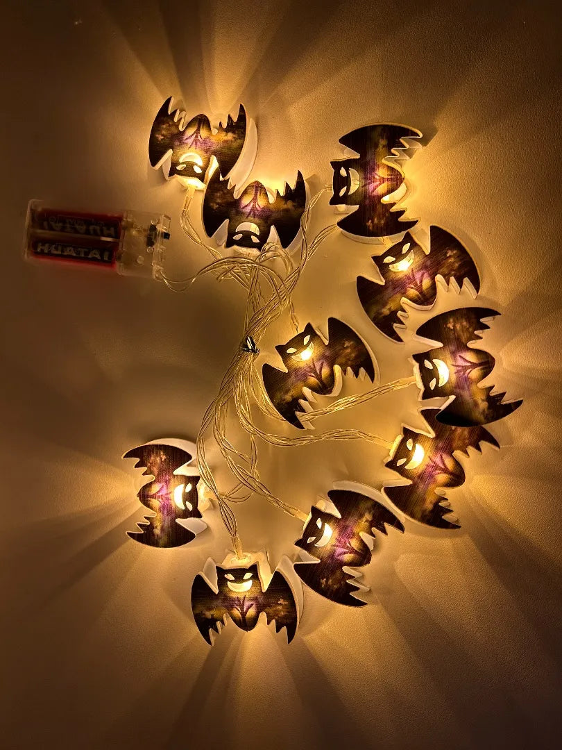 Guia De Luces 2mts Murcielago Decoracion Halloween