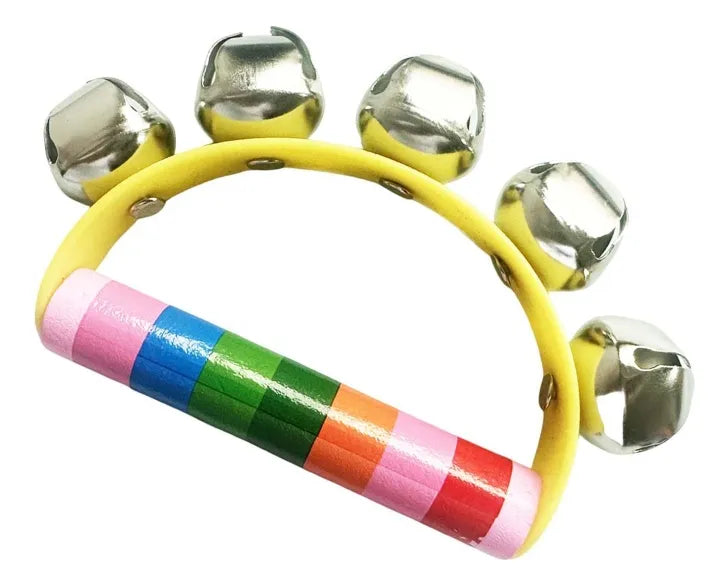 Pandereta En Madera con Cascabeles Montessori