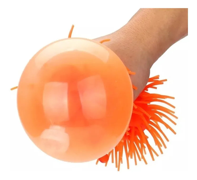 Squishy Erizo Colgante Con Luz Peludo X2 Unidades