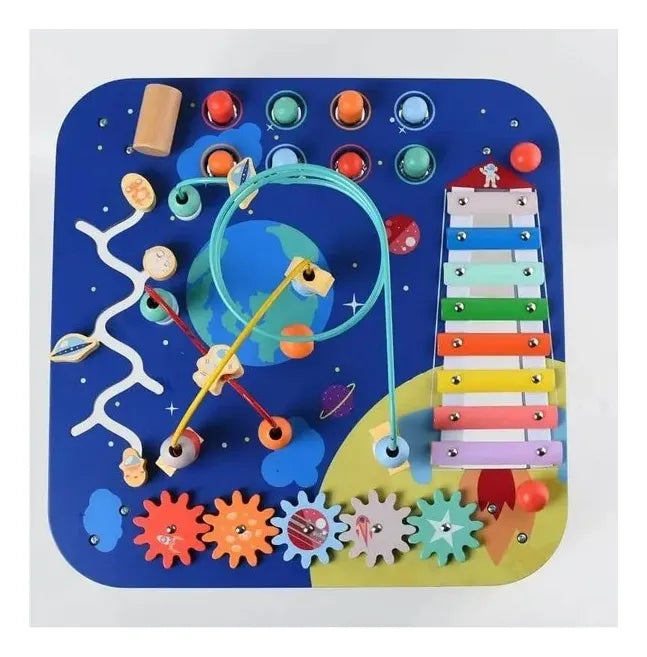 Mesa De Actividades Montessori 5 En 1 Madera 41 Cm