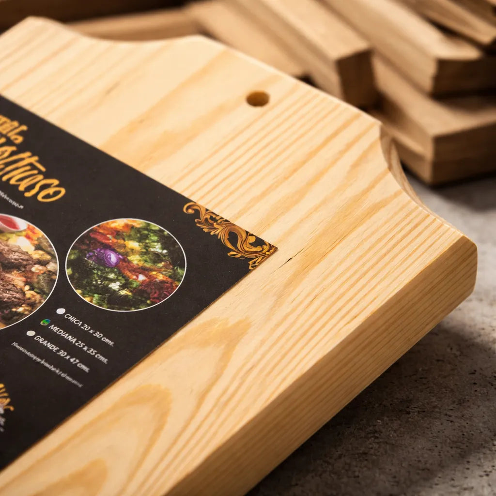Tabla Multiuso De Madera Para Cocina 30x47 Cm