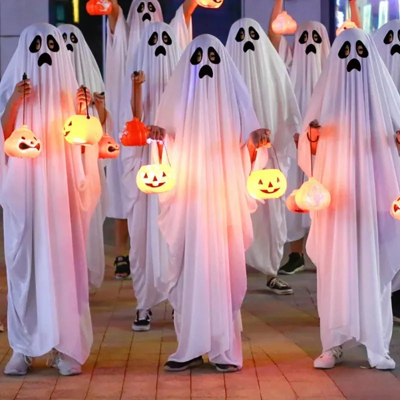 Disfraz De Fantasma Blanco 140cm Halloween Cospla