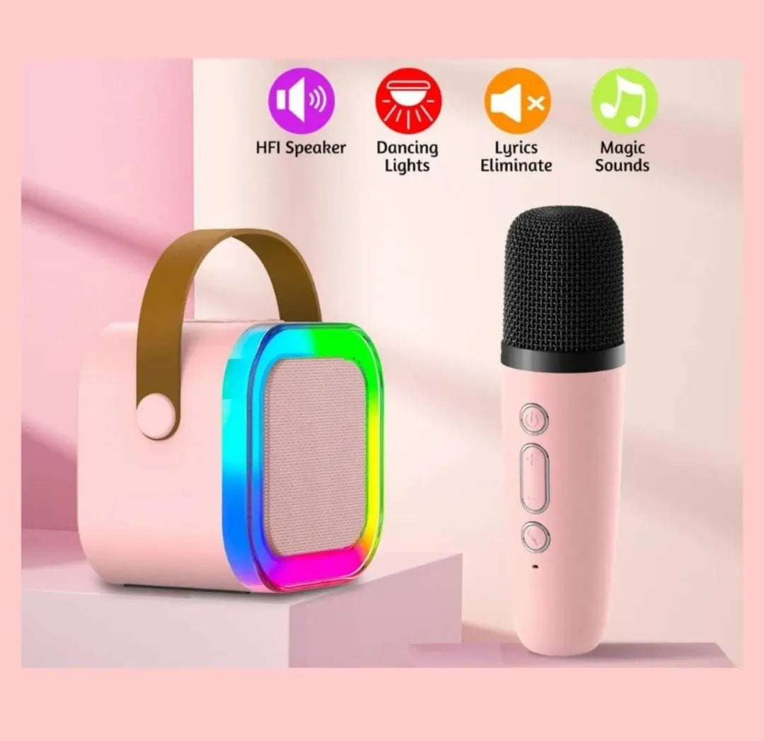 Parlante Con Bluetooth Mini Con Micrófono Karaoke