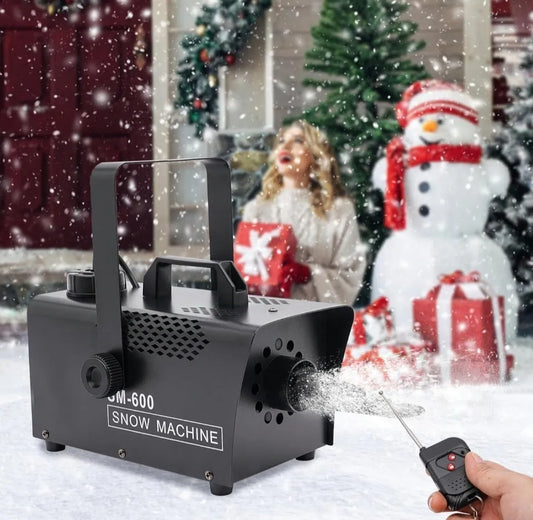 Máquina De Nieve Artificial 600w Control Y Soporte