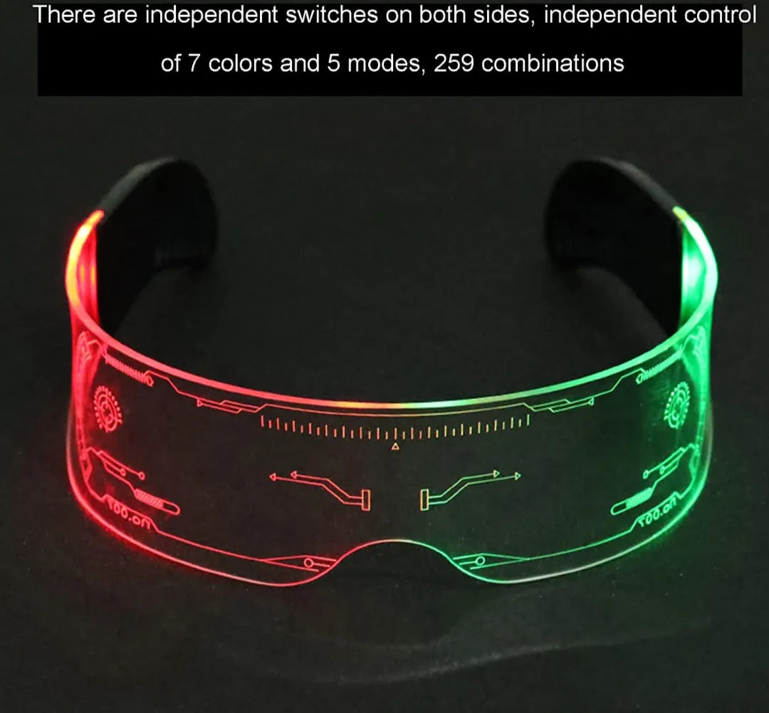 Lentes Led Acrílico A Pila 259 Combinaciones Color
