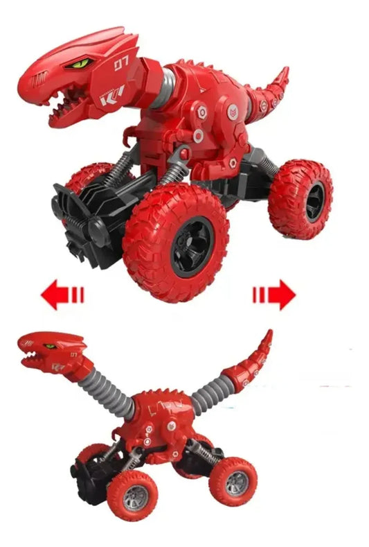 Auto De Dinosaurio Extensibles 17cm Varios Colores