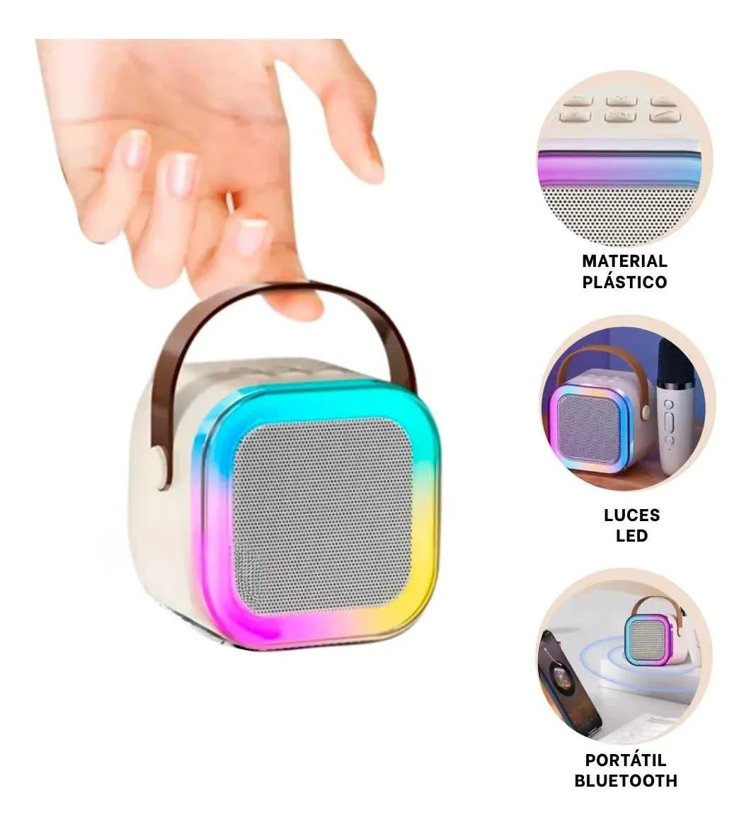 Parlante Con Bluetooth Mini Con Micrófono Karaoke