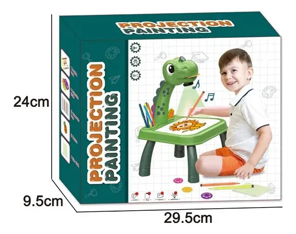 Pizarra Infantil Con Proyector Dinosaurio 31x20CM
