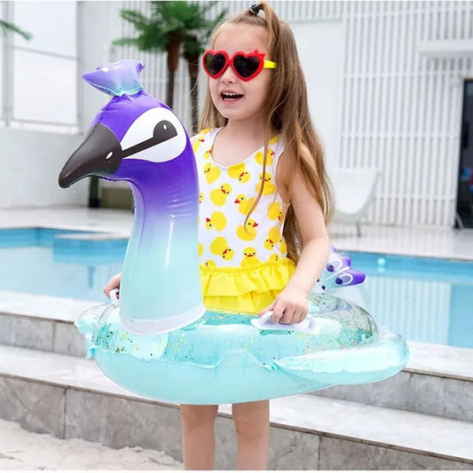 Flotador Inflable Pavo Real 85cm Playa Piscina