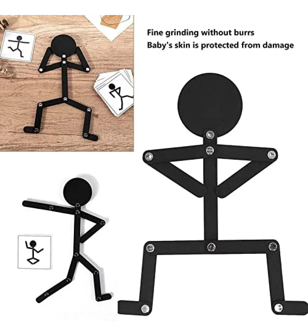 Wooden Man Rompecabezas Montessori Crea Posturas