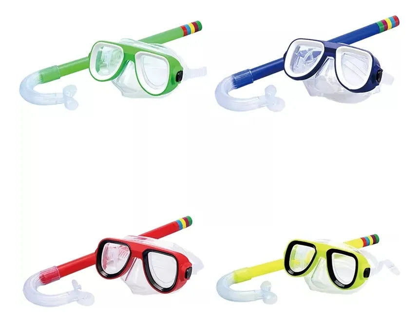 Set Snorkel Infantil 4 Colores Playa Piscina