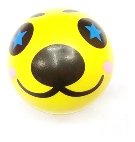 Pelota Goma Antiestres Monstruos Pack X12 6 Cm