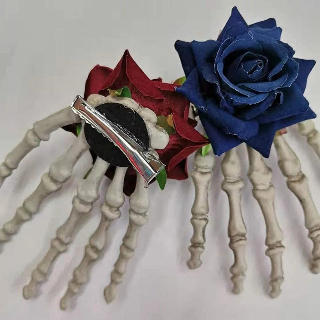 Pinza Broche Esqueleto Hueso Para Pelo Halloween