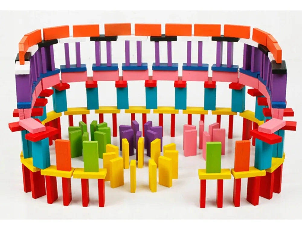 Domino En Madera De Colores 360pcs Montessori