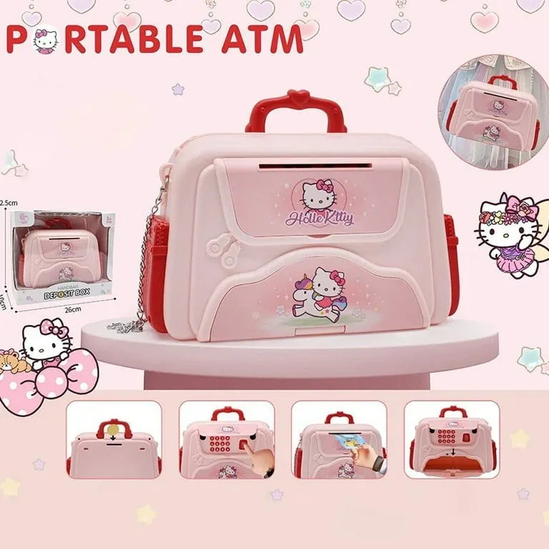 Alcancía Infantil Estilo Cartera Con Clave 20x17cm
