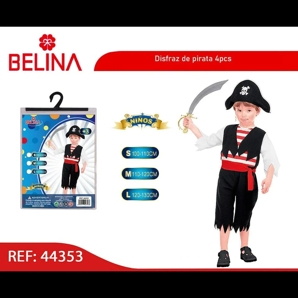 Disfraz Infantil De Pirata Con Sombrero Halloween