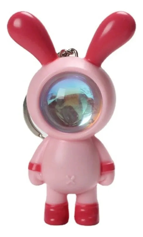 Llavero De Conejo Con Luz Souvenir Sorpresita