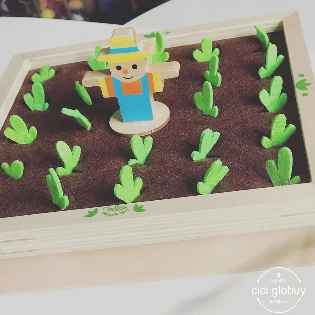 Juego De Memoria El Huerto En Madera