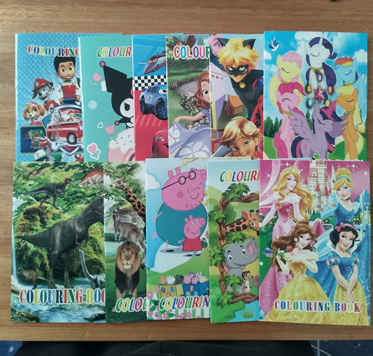 Libros Para Colorear Pack X12 Modelos + Stickers