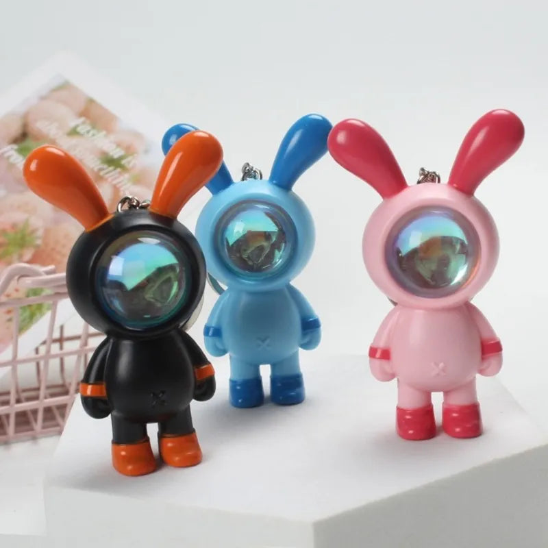 Llavero De Conejo Con Luz Souvenir Sorpresita