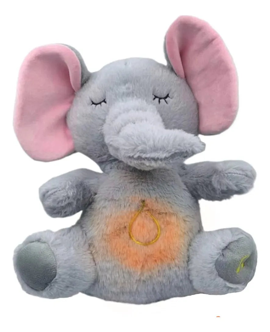 Elefante De Peluche Con Respiración Y Sonido 30cm